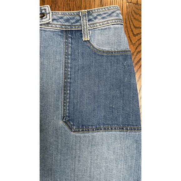 Boden Cavendish Denim Mini Skirt with contrast pockets 14R - Picture 5 of 10